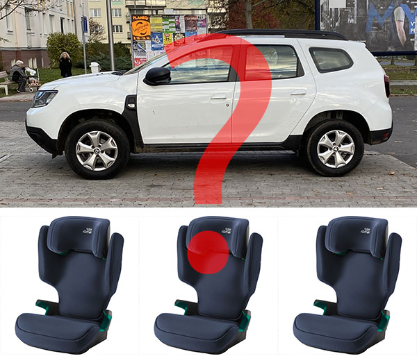 Vejdou se do Dacie Duster tři dětské autosedačky vedle sebe?