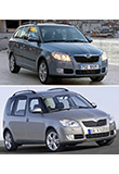 Fabia Combi vs. Roomster - zepředu