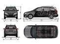 Roomster vs Fabia Combi - rozměry
