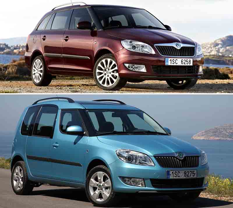 Roomster vs. Fabia Combi 2. generace