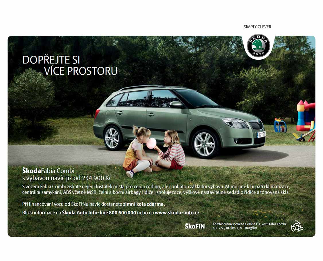 Akční nabídka Škoda Fabia Combi Plus