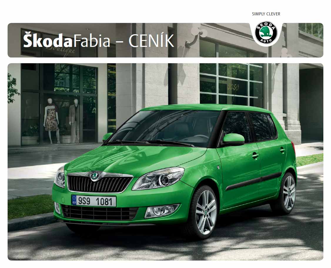 Škoda Fabia 2 ceník 01/2011