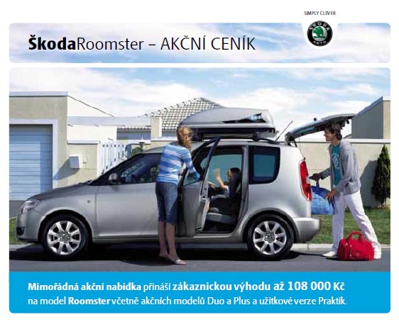 Akční ceník Roomster 1. 1. 2010