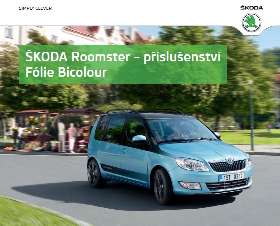 Příslušenství Roomster - fólie Bicolour