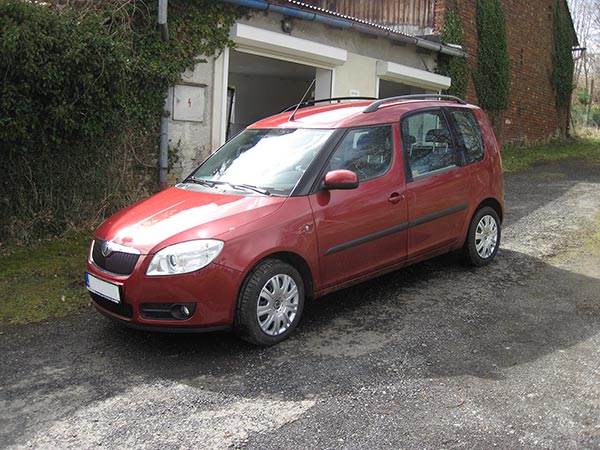 Škoda Roomster s kryty kol Gaspra