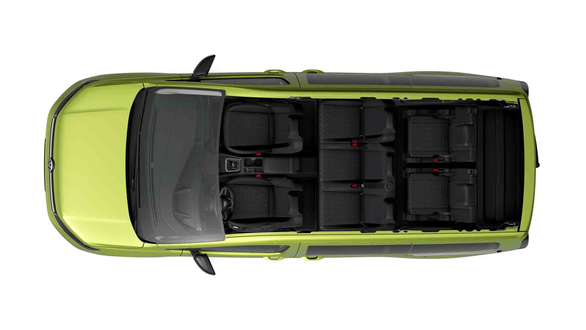 VW Caddy Maxi Life 2022 zelená Golden - horní pohled