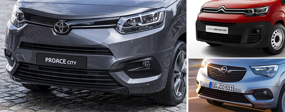 Toyota PROACE City - rozdíly proti Citroënu Berlingo a Opelu Combo