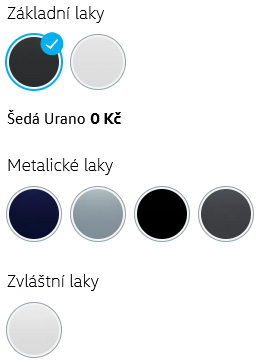 Paleta laků pro VW Touran v roce 2025