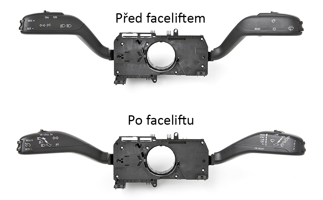 Páčky pod volantem